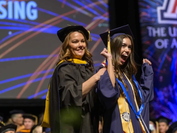 Students celebrate their graduation