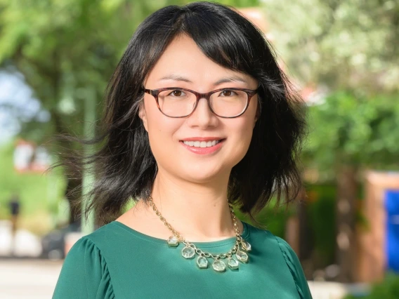 Head and shoulders shot of Chen Chen