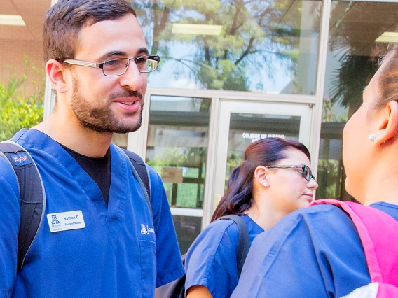 MEPN Nursing students gathered outside