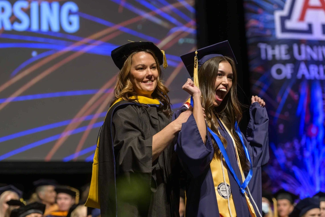 Students celebrate their graduation