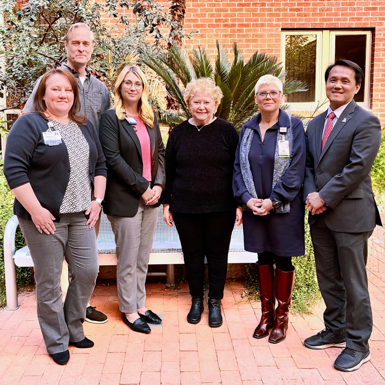 Goup photo of council members outside.