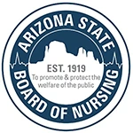 Seal of the Arizona State Board of Nursing