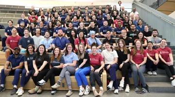 Group photo of the entire Nurse Anesthesiology cohort, summer 2026