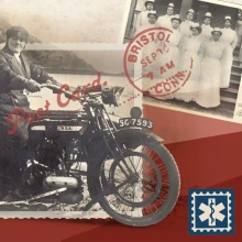 Two postcards showing women nurses in history