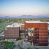 Areal view of research building at U of A.