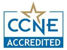 CCNE logo with the word accredited